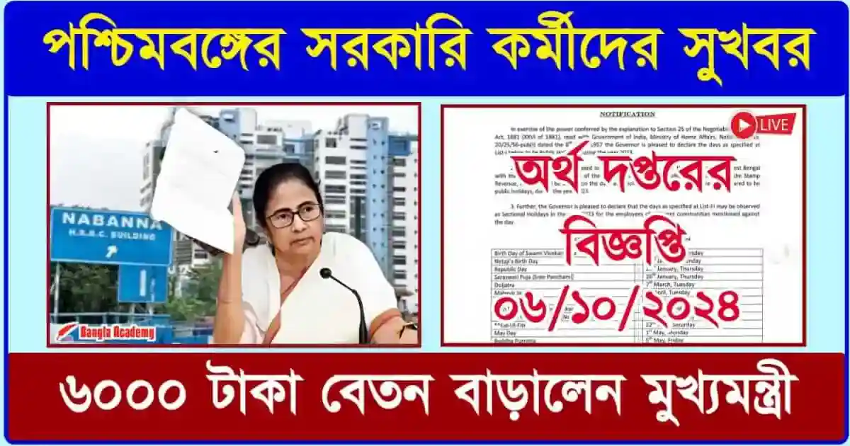 Salary Hike Announcement for West Bengal Employees