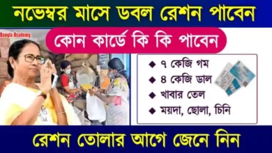 Free Ration Items List (রেশন কার্ড)